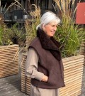 Brun vendbar vest m 