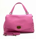HOT PINK  stor skinnveske m nagler thumbnail