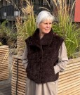 Brun vendbar vest m 