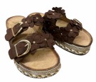 Brun sandal m matchende blomster thumbnail