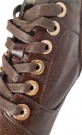 Mørk brun sneakers med røff såle thumbnail