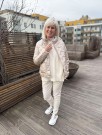 Beige blank jakke thumbnail