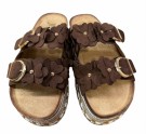Brun sandal m matchende blomster thumbnail