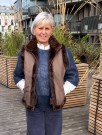 Brun vendbar vest m 