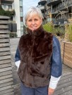 Brun vendbar vest m 