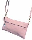 Soft pink skinn clutch thumbnail