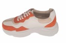 Orange, hvit og creme chunky sneakers thumbnail