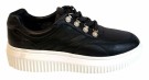 Sort matt skinn sneakers thumbnail
