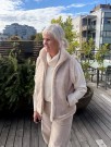 Creme vendbar vest m 