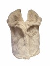 Creme fuskepels vest thumbnail