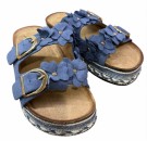 Blå sandaler m matchende blomster thumbnail