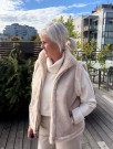 Creme vendbar vest m 
