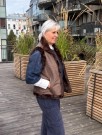 Brun vendbar vest m 