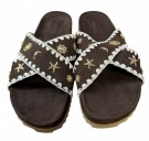 Brun sandal m sjøpynt thumbnail