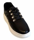 Sort matt skinn sneakers thumbnail