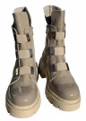 Taupe lakk skinnskolett m stretch i front thumbnail