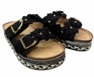 Sort sandal m matchende blomster thumbnail