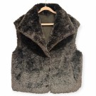 Sort vendbar vest m 