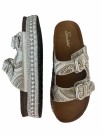 Hvit sandal m sølv spenner thumbnail