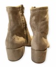 Khaki lave skoletter i stretch stoff thumbnail