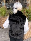 Sort vendbar vest m 