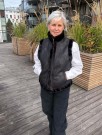 Sort vendbar vest m 