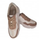 Taupe, hvit og creme chunky sneakers thumbnail
