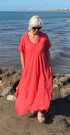 Coral lin/ viskoseskjole thumbnail