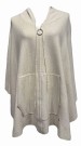 Creme poncho m glidelås thumbnail