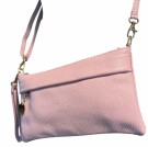 Soft pink skinn clutch thumbnail