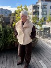 Creme vendbar vest m 