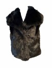 Sort fuskepels vest thumbnail