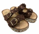 Brun sandal m matchende blomster thumbnail