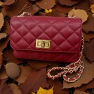 RØD vaffelmønstret skinnveske thumbnail