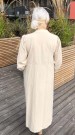 Beige kjole m innrykk thumbnail
