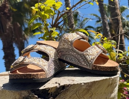 Creme sandal