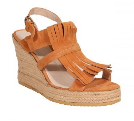 Camel kilehels sandal