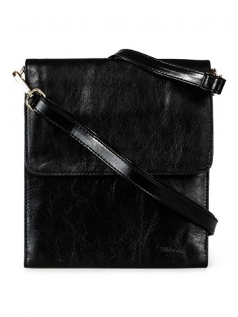 Sort medium skinnveske