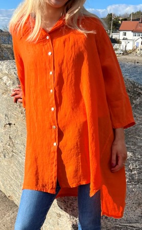 Stor-skjorte, orange
