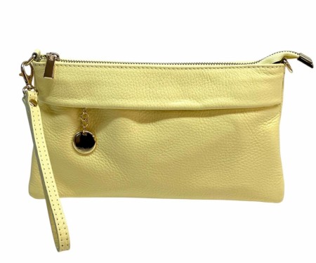 Gul skinn clutch