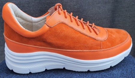 Orange sneakers
