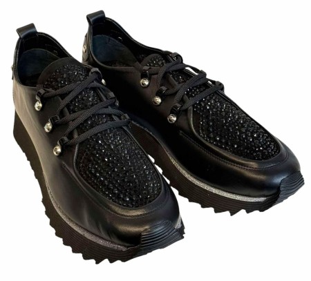 Sort sneakers m stener