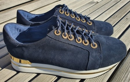 Marine semsket sneakers m stener