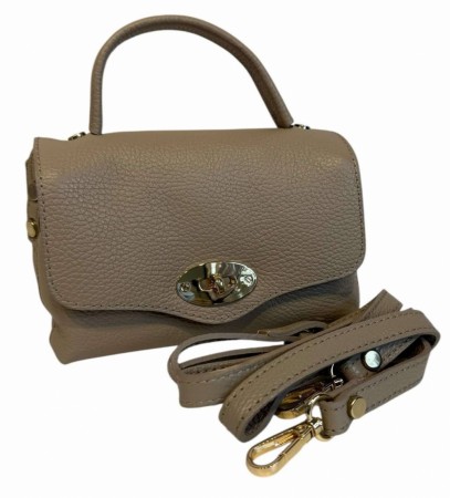 Beige liten skinnveske