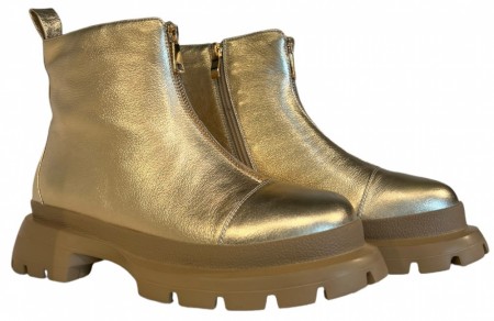Gull boots med glidelås i front SB